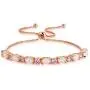 CiNily 18K White Gold/Rose Gold Plated Bracelets-Adjustable Sparkling Cubic Zirconia White Opal Bracelet for Women Girls for Her CiNily 18K White Gold/Rose Gold Plated Bracelets-Adjustable Sparkling Cubic Zirconia White Opal Bracelet for Women Girls for Her