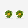 5 Pairs Small Daisy Flowers Earrings Female Shiny Simple Elegant Stud Earring Sweet Candy Petal Earrings for Woman Girls Summer Jewelry