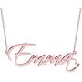 Custom Name Necklace 18K Gold Plated Sterling Silver Personalized Script Nameplate Jewelry Gift for Women