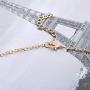 Yalice Lovely Paw Necklace Chain Short Footprint Pendant Necklaces Jewelry for Women and Girls