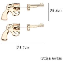 Pistol Earrings for Women,Cowgirl Gun Stud Earrings,Punk Earrings Hypoallergenic,Cool Hip Pop Jewelry for Men,Unique Funny Gifts for Girls