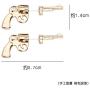 Pistol Earrings for Women,Cowgirl Gun Stud Earrings,Punk Earrings Hypoallergenic,Cool Hip Pop Jewelry for Men,Unique Funny Gifts for Girls