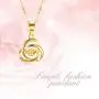 Real 18k Gold Love Knot Pendant Necklace for Women, Anniversary Jewelry for Wife, Gifts for Mother/Girlfriend, 18'' Real 18k Gold Love Knot Pendant Necklace for Women, Anniversary Jewelry for Wife, Gifts for Mother/Girlfriend, 18''