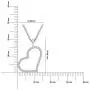 Sterling Silver Diamond Heart Pendant Necklace (1/6 cttw, I-J Color, I2-I3 Clarity), 18''