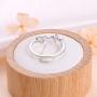 S925 Sterling Silver Faith Hope Love Ring for Women Girls Christian Jewelry Gifts