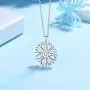 Astrological Symbol Necklace for Women Mens Pendant 925 Sterling Silver Eye of Evidence Necklace Crescent Black Moon and Cross Necklace Wiccan Jewelry for Boys and Girls Gift with Gift Box