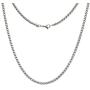 AdiyZ 3/4/5mm Wheat Chain Necklace, Stainless Steel Replacement Chain for Pendant/Charm, Silver/Black/18k Gold Plated Color Jewelry