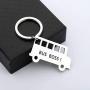 SEIRAA Bus Boss Keychain Bus Driver Gift Drive Safe Jewelry Appreciation Gift for School Bus Driver