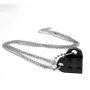 GEAREDC Brick Heart Necklace Set, Creative Building Block Bricks Kits, Valentines Day BFF for Couples Friendship Women Men Girl Boy Brick Pendant Shaped and Compatible with Major Brands