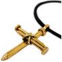 FORGIVEN JEWELRY Antique Nail Cross Necklace in Gold