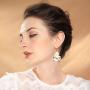 Vavhoo 2 pairs Cool Funny Simulation Yellow White Popcorn Earrings Girl Cute Trendy Food Drop Dangle for Young Women Ladies Korean Style