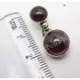 SilverStarJewel 925 Solid Silver Garnet January Birthstone Earrings 0.9'' New Art SilverStarJewel 925 Solid Silver Garnet January Birthstone Earrings 0.9'' New Art