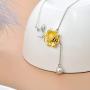 925 Sterling Silver Sunflower Necklace Bee Pendant Necklace for women Girls Dainty Jewelry Gifts