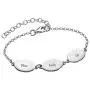 MyNameNecklace Personalized Oval Mom Bracelet with Names - Custom Multiple Charm Jewelry - Gift for Women Wife Girlfriend Bridesmaid