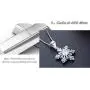 SUNCHIO Necklace for Women, 925 Sterling Silver Cubic Zirconia Diamond Snowflake Pendant Women Necklace,Gift for Women Anniversary SUNCHIO Necklace for Women, 925 Sterling Silver Cubic Zirconia Diamond Snowflake Pendant Women Necklace,Gift for Women Anniversary