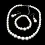 COLORFUL BLING Imitation Pearl Necklace Bracelet Earring Sets Crystal Dangle Pearl Jewelry Sets for Women COLORFUL BLING Imitation Pearl Necklace Bracelet Earring Sets Crystal Dangle Pearl Jewelry Sets for Women