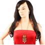 Touchstone Indian Bollywood Gorgeous Traditional Bridal Designer Jewelry Pendant Set in Gold and Silver Tone for Women.