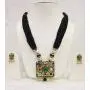 Babosa Sakhi Navratan Black Pendant Set Indian Traditional Multicolor Meenakari Jaipuri Jewelry Set SRN20 Babosa Sakhi Navratan Black Pendant Set Indian Traditional Multicolor Meenakari Jaipuri Jewelry Set SRN20