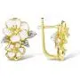 Santuzza Orchid Dangle Earrings 925 Sterling Silver Elegant White Flower Glamorous Enamel Earring For Women Santuzza Orchid Dangle Earrings 925 Sterling Silver Elegant White Flower Glamorous Enamel Earring For Women
