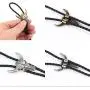 AZORA Western Cowboy Bolo Tie Men Leather Necktie Rope Cord Pendant Necklace Braided Jewelry for Men Kids Boy Girl