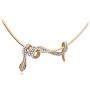 Hen night Personality Necklace Crystal Small Snake Winding Shape Necklace