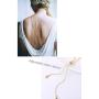 Leaf Long Pendant Necklace Handmade Trendy Filigree Bohemian Jewelry for Women