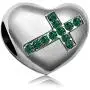 JMQJewelry Cross Religious Religion Heart Religious Birthstone Charms for Bracelets Mothers Day Women Jewelry