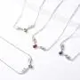 Antler Necklace 925 Sterling Silver Reindeer Animal Horn Jewelry Minimalist Style Clavicle Chain with Personalized Birthstone Charm Deer Antler Charm Necklaces Antler Necklace 925 Sterling Silver Reindeer Animal Horn Jewelry Minimalist Style Clavicle Chain with Personalized Birthstone Charm Deer Antler Charm Necklaces