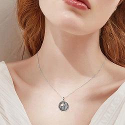 Fox Necklace Sterling Silver Celtic Ethnic Fox Pendant Necklace Vintage Fox Jewelry for Women