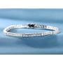 GMESME Women Princess Cut Cubic Zirconia Classic Tennis Bracelet 7.5 Inch