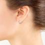 SILVERLINE JEWELRY Sterling Silver 12mm Thin Endless Infinity Sleeper Small Hoop Earrings for Cartilage, Nose, Lips Assorted Colors