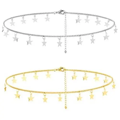 Gold Star Choker Necklace Silver Star Necklace for Women Dainty Choker Necklace Silver Gold Choker Necklaces Brandy Melville Jewelry Gold Star Choker Necklace Silver Star Necklace for Women Dainty Choker Necklace Silver Gold Choker Necklaces Brandy Melville Jewelry