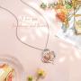 Rose Flower Necklaces S925 Sterling Silver Love Gifts for Girlfriend Wife Rose Jewelry Anniversary Valentines Day Birthday Gifts for Mom