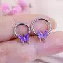 Jewseen Hinged Segment Ring 16g Septum Clicker Daith Earring Helix Tragus Earrings Cartilage Hoop Body Piercing Jewelry