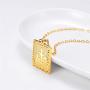 U7 Men Women Platinum / 18K Gold Plated Allah Pendant with 22 inch Link Chain Necklace