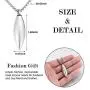 XIUDA Urn Necklace for Ashes Cremation Jewelry Memorial Necklace for Ashes Keepsake Pendant Gift for Men XIUDA Urn Necklace for Ashes Cremation Jewelry Memorial Necklace for Ashes Keepsake Pendant Gift for Men