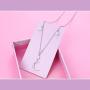 S925 Sterling Silver Jewelry Crescent Moon and Star Pendant Necklace…
