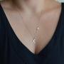YienDoo Dainty Moon Star Pendant Necklace Chain Fashion Charm Boho Necklace Jewelry for Women and Girls (Gold)