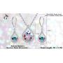 GoSparkling Swarovski Earring and Necklace Set – Pendant & Earrings with Swarovski Crystals – Teardrop Jewelry Set – with Swarovski Crystals – Elegant & Tasteful Set – Wonderful Gift Idea