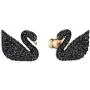 SWAROVSKI Womens Iconic Swan Jewelry Collection, Rose Gold Tone Finish, Black Crystals SWAROVSKI Womens Iconic Swan Jewelry Collection, Rose Gold Tone Finish, Black Crystals