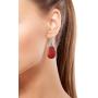 Shop LC 925 Sterling Silver Coral Dangle Drop Earrings for Women Mothers Day Gifts(Tear drop/dragonfly/leaf drop/Red)