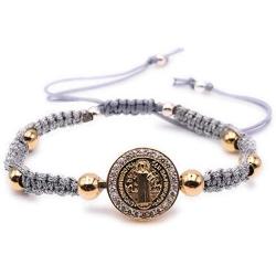 Art & Designs by AA Handwoven Saint Benedict Bracelet Adjustable Protection Jewelry