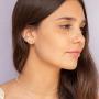 Kyerlyn Tiny Drop Ball Hoop Earrings 14K Gold Plated Star CZ Cone Dangle Earrings for Women Cross Pendant Huggie Sleeper Earrings