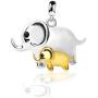 COTO Lovely Cute Jewelry Gift 925 Sterling Silver Lucky Elephant Dangle Charm Fit Necklace Bracelet