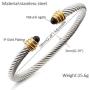 Cable Wire Cuff Bangle Bracelets for Women Dorriss Stainless Steel Adjustable Mom Wife Girls charms Jewelry With Gift Box