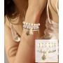 Udalyn 3 Sets Bohemian Stackable Bead Bracelets for Women Men Multilayered Bracelet Set Pendant Tassel Charm Stretch Bangles