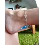 Joelle Custom Name Anklet Bracelet Personalized Sterling Silver Dainty Classic Anklet for Women Girls