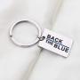 KUIYAI Back The Blue Keychain Blue Lives Matter Keychain Police Support Gift