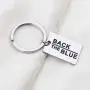 KUIYAI Back The Blue Keychain Blue Lives Matter Keychain Police Support Gift