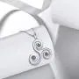 Aurora Tears Celtic Knot Necklace Triple Women 925 Sterling Silver Spiral Triskele Pendant Irish Celtic Symbols Triskelion Swirl Jewelry Aurora Tears Celtic Knot Necklace Triple Women 925 Sterling Silver Spiral Triskele Pendant Irish Celtic Symbols Triskelion Swirl Jewelry